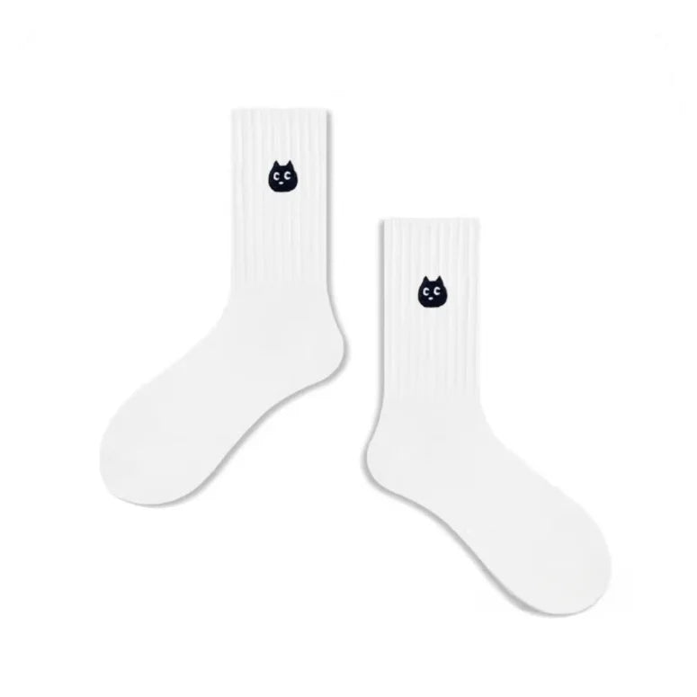 DRAVEN — Cartoon Embroidered Socks – Unisex Harajuku Street Style