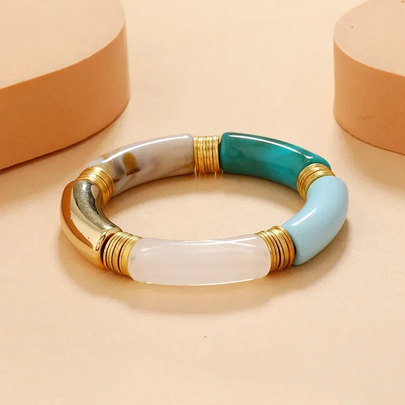 DRAVEN — Retro Resin Stretch Bracelet