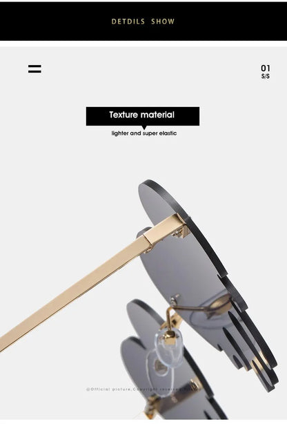 Heart Cat Eye Sunglasses – Retro Love Designer UV400 Shades – Elegant Men's Accessory | Accessorio Uomo Elegante