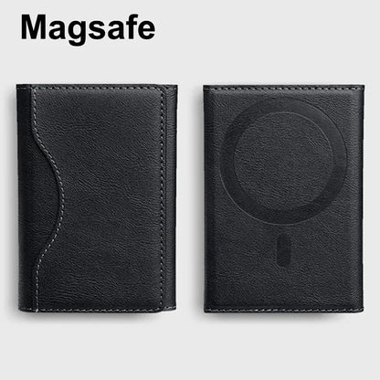 MagSafe Trifold Magnetic Wallet Men Women Foldable Design – Elegant Men's Accessory | Accessorio Uomo Elegante