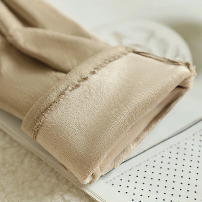 Fleece-Lined PU Gloves – Women’s Elegant Winter Style – Elegant Men's Accessory | Accessorio Uomo Elegante