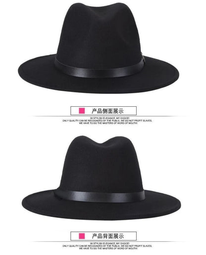 2025 Classic Fedora Hat – Unisex Wool Blend Jazz Style – Elegant Men's Accessory | Accessorio Uomo Elegante