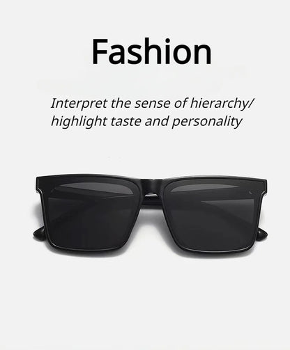Minimal Square Luxury Sunglasses – Unisex Fashion Shades – Elegant Men's Accessory | Accessorio Uomo Elegante