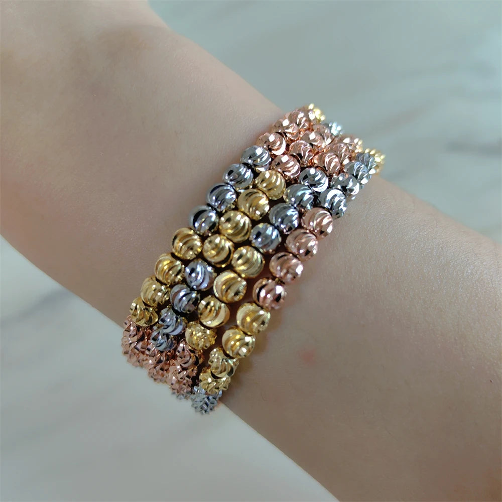 DRAVEN — Gold Plated Colorful Beaded Bracelet