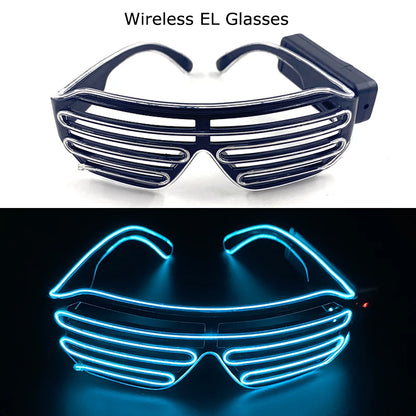 Wireless LED Glow Sunglasses – Carnival Party Style