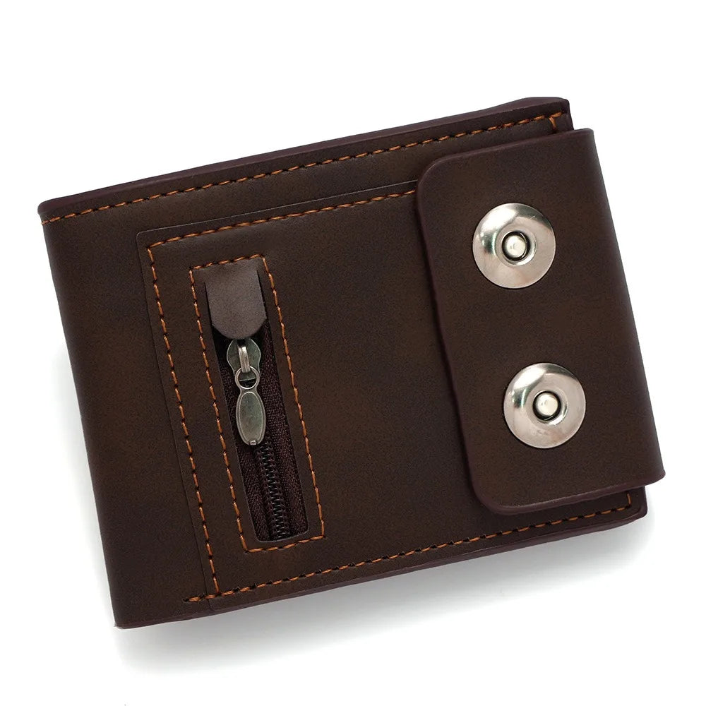 PU Leather Magnetic Wallet Men Large Capacity Design – Elegant Men's Accessory | Accessorio Uomo Elegante
