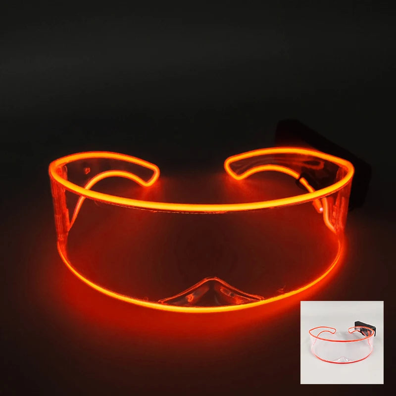 DRAVEN — Robot LED Party Sunglasses – Futuristic Nightclub Style