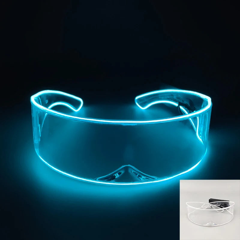 DRAVEN — Robot LED Party Sunglasses – Futuristic Nightclub Style