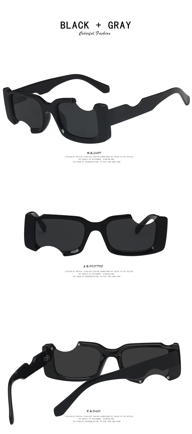 DRAVEN — Notch Square Sunglasses – Vintage UV Eyewear