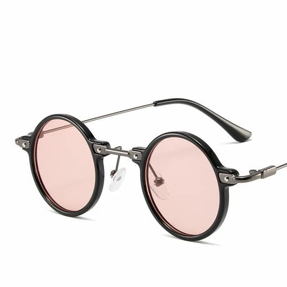 Round Metal Sunglasses – Retro Steampunk Design