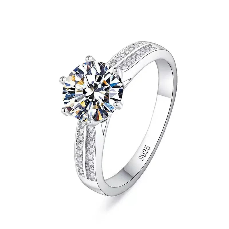 Gorgeous 3 Carat Silver Promise Ring – Elegant Men's Accessory | Accessorio Uomo Elegante