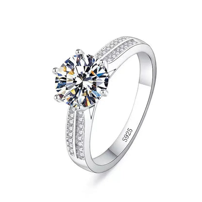 Gorgeous 3 Carat Silver Promise Ring – Elegant Men's Accessory | Accessorio Uomo Elegante