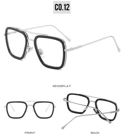 Tony Stark Sunglasses – Steampunk Metal Design – Elegant Men's Accessory | Accessorio Uomo Elegante