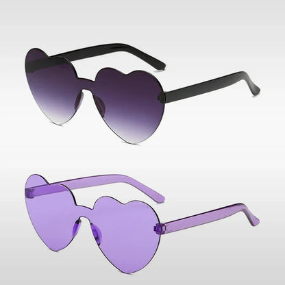 Red Heart Sunglasses – Designer Retro Cat Eye Y2K Shades – Elegant Men's Accessory | Accessorio Uomo Elegante