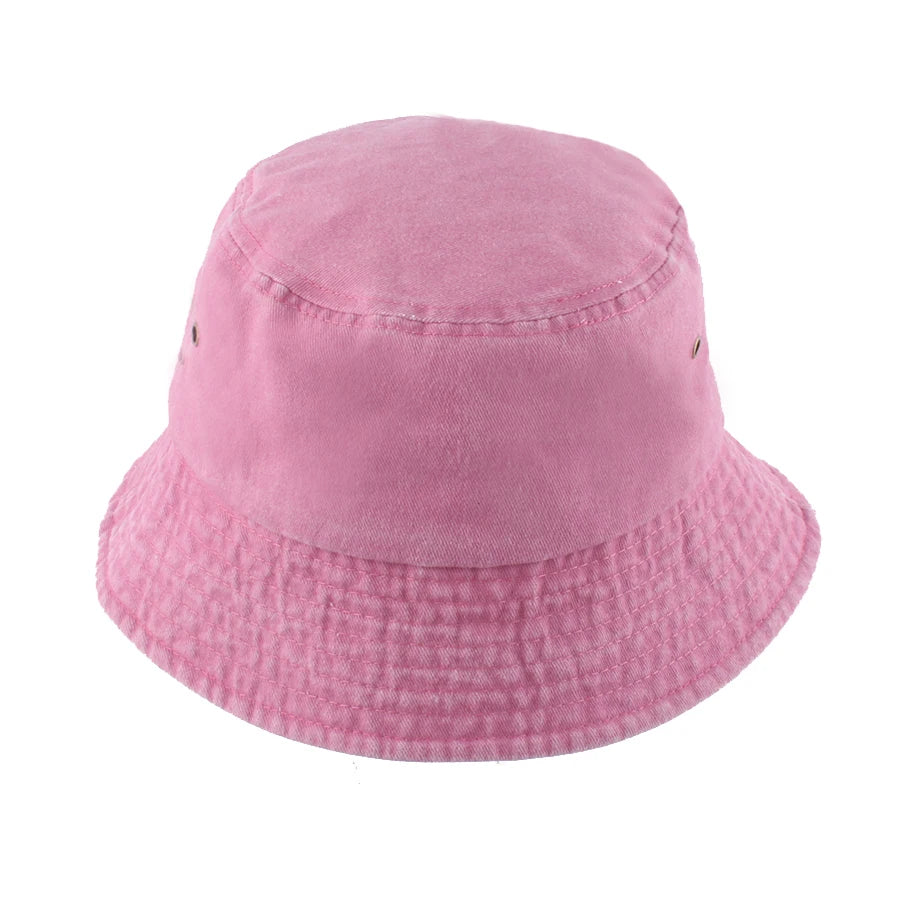 DRAVEN — 2025 Vintage Denim Bucket Hat – Washed Cotton Fisherman Style