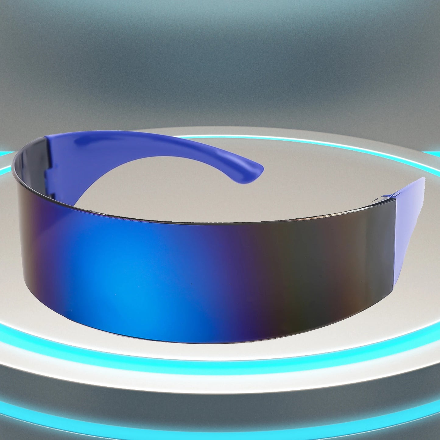 DRAVEN — Futuristic Tech Sunglasses – Y2K Visor Style