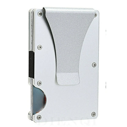 Slim Metal Wallet Men RFID Blocking Front Pocket Money Clip – Elegant Men's Accessory | Accessorio Uomo Elegante