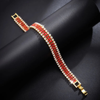 Multicolor Roman Crystal Bracelet – Elegant Men's Accessory | Accessorio Uomo Elegante