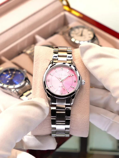 Women’s Luxury Steel Watch – Luminous Quartz & Elegant Design – Elegant Men's Accessory | Accessorio Uomo Elegante