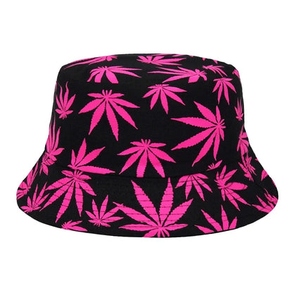Weed Print Bucket Hat – Unisex Summer Streetwear