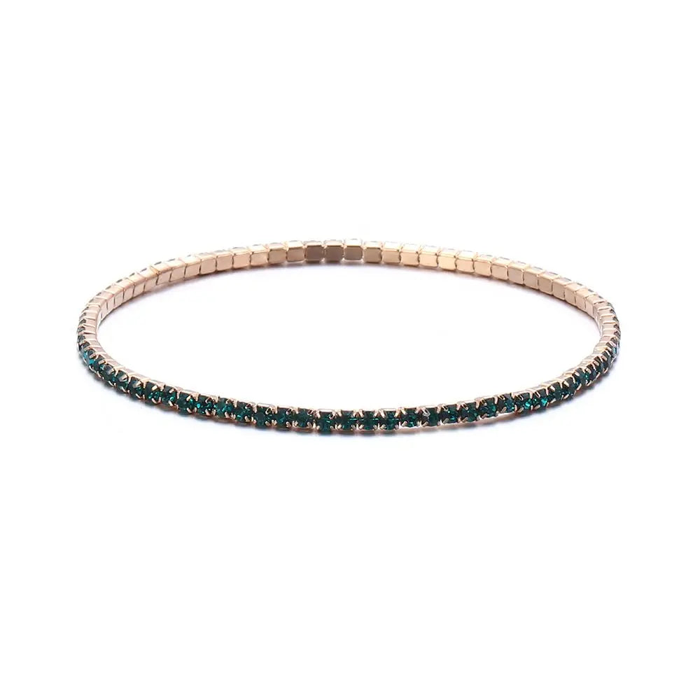 DRAVEN — Colorful Rhinestone Elastic Bracelet