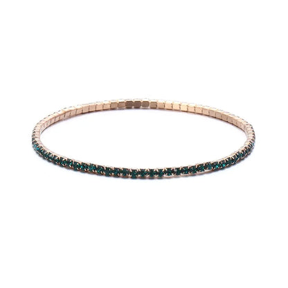 Colorful Rhinestone Elastic Bracelet – Elegant Men's Accessory | Accessorio Uomo Elegante