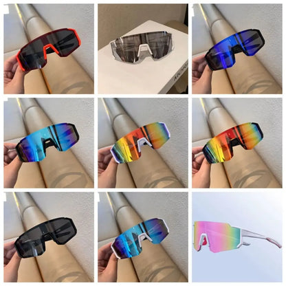 Cycling Sport Sunglasses – Clear Windproof Design – Elegant Men's Accessory | Accessorio Uomo Elegante