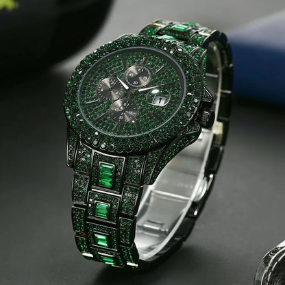 Crimson Ice – Men’s Red Steel Luxury Watch 2025 Edition – Elegant Men's Accessory | Accessorio Uomo Elegante