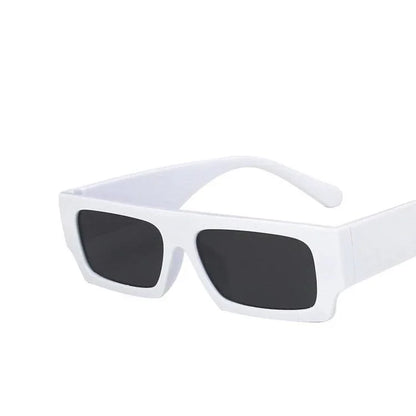 White Square Sunglasses – Y2K Designer UV400 Eyewear – Elegant Men's Accessory | Accessorio Uomo Elegante