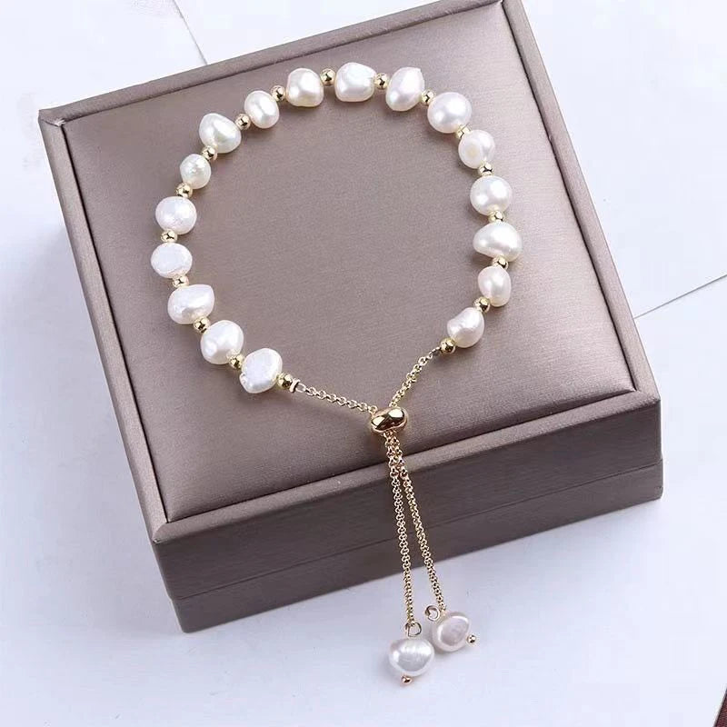 DRAVEN — Baroque Pearl Beaded Bracelet