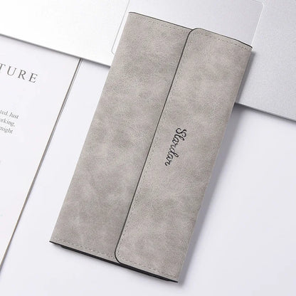 Long Wallet Unisex 2025 Buckle Thin Card Holder – Elegant Men's Accessory | Accessorio Uomo Elegante