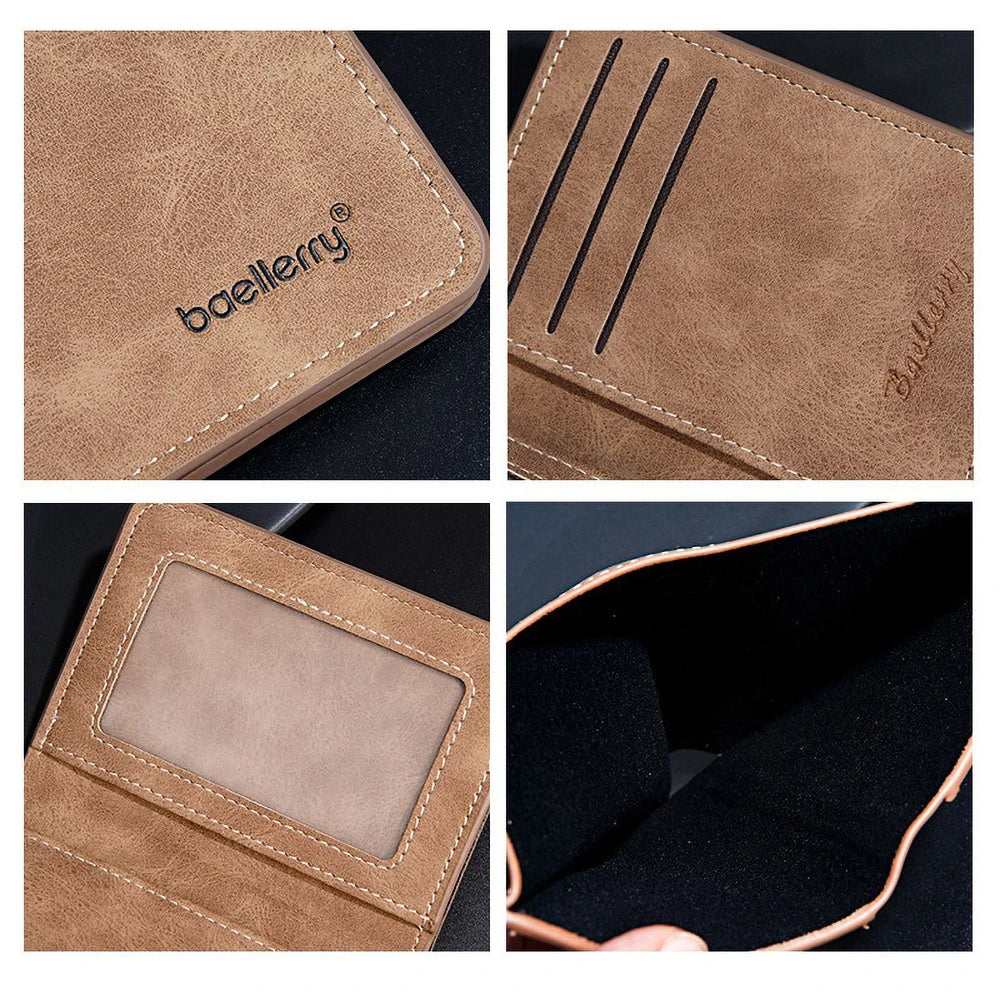 DRAVEN — Baellerry PU Leather Wallet Men Minimalist Money Clip