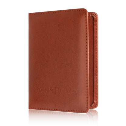 Leather Passport Holder Travel Wallet Unisex Organizer – Elegant Men's Accessory | Accessorio Uomo Elegante