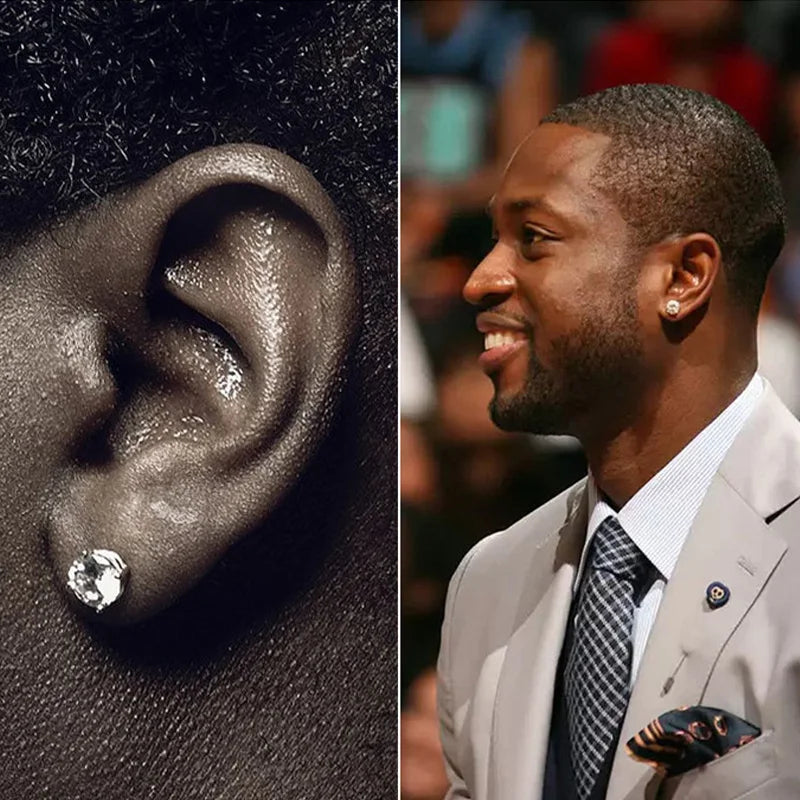 DRAVEN — Glass Crystal Magnetic Stud Earrings