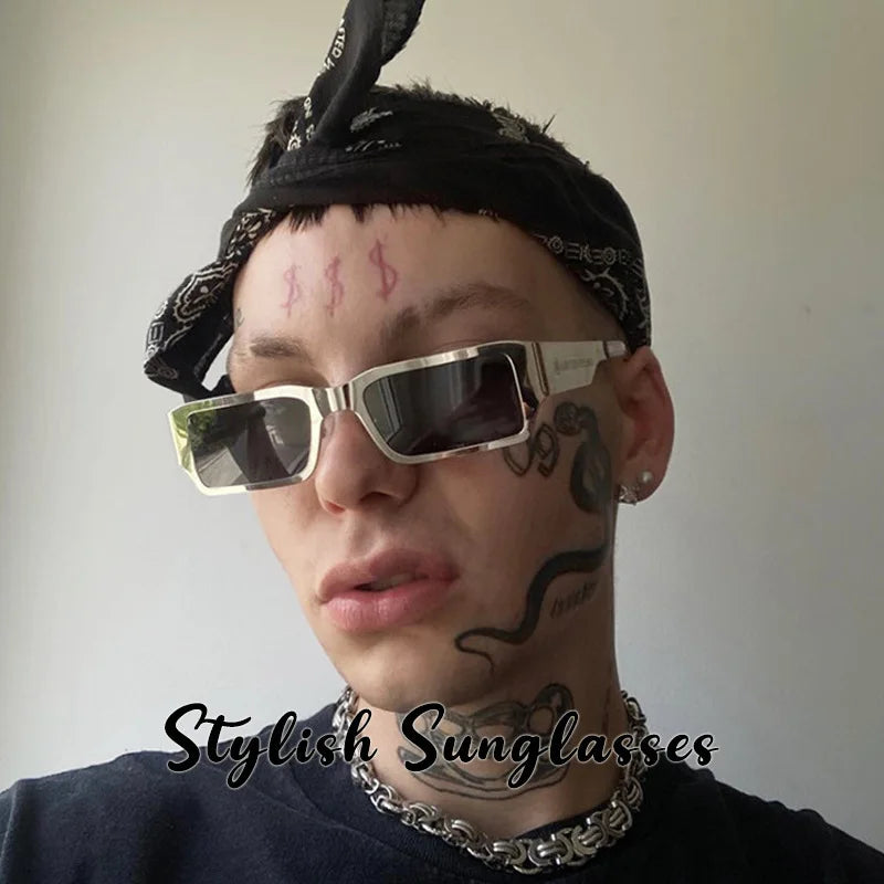 Square Street Sunglasses – Minimalist Chic Shield – Elegant Men's Accessory | Accessorio Uomo Elegante