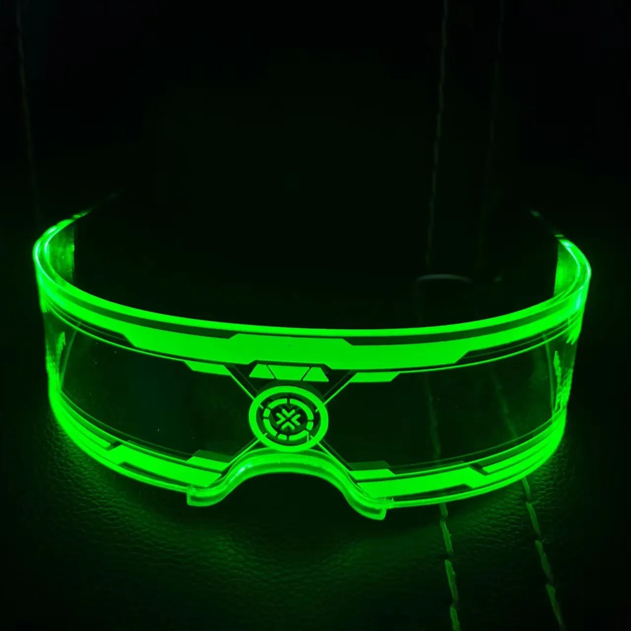 LED Luminous Sunglasses – Futuristic Glow Party Eyewear – Elegant Men's Accessory | Accessorio Uomo Elegante