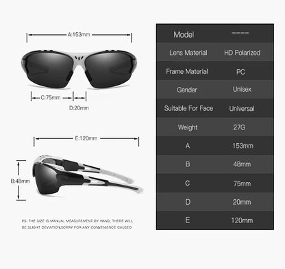 Polarized Sport Sunglasses – Outdoor Performance Gear – Elegant Men's Accessory | Accessorio Uomo Elegante