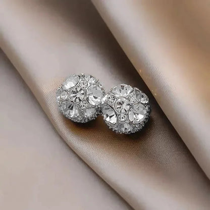 Magnetic Crystal Diamond Ear Clips – Elegant Men's Accessory | Accessorio Uomo Elegante