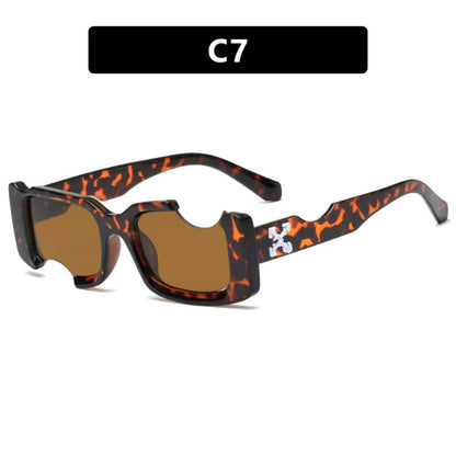 Notch Square Sunglasses – Vintage UV Eyewear – Elegant Men's Accessory | Accessorio Uomo Elegante