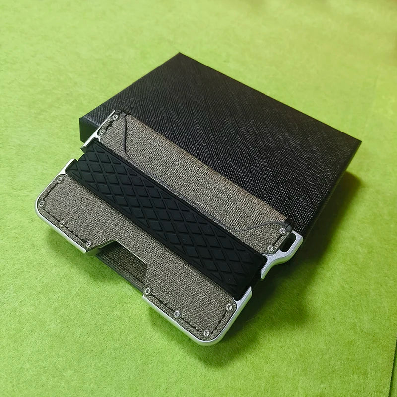 DRAVEN — Aluminum Slim Wallet Men RFID Bifold Money Clip