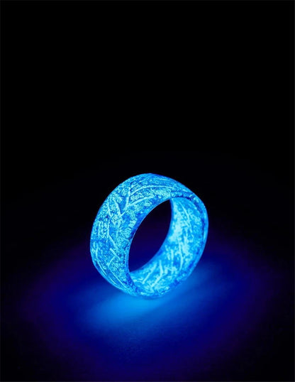 Colorful Luminous Resin Ring – Elegant Men's Accessory | Accessorio Uomo Elegante