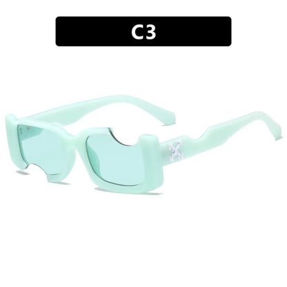 Notch Square Sunglasses – Vintage UV Eyewear – Elegant Men's Accessory | Accessorio Uomo Elegante