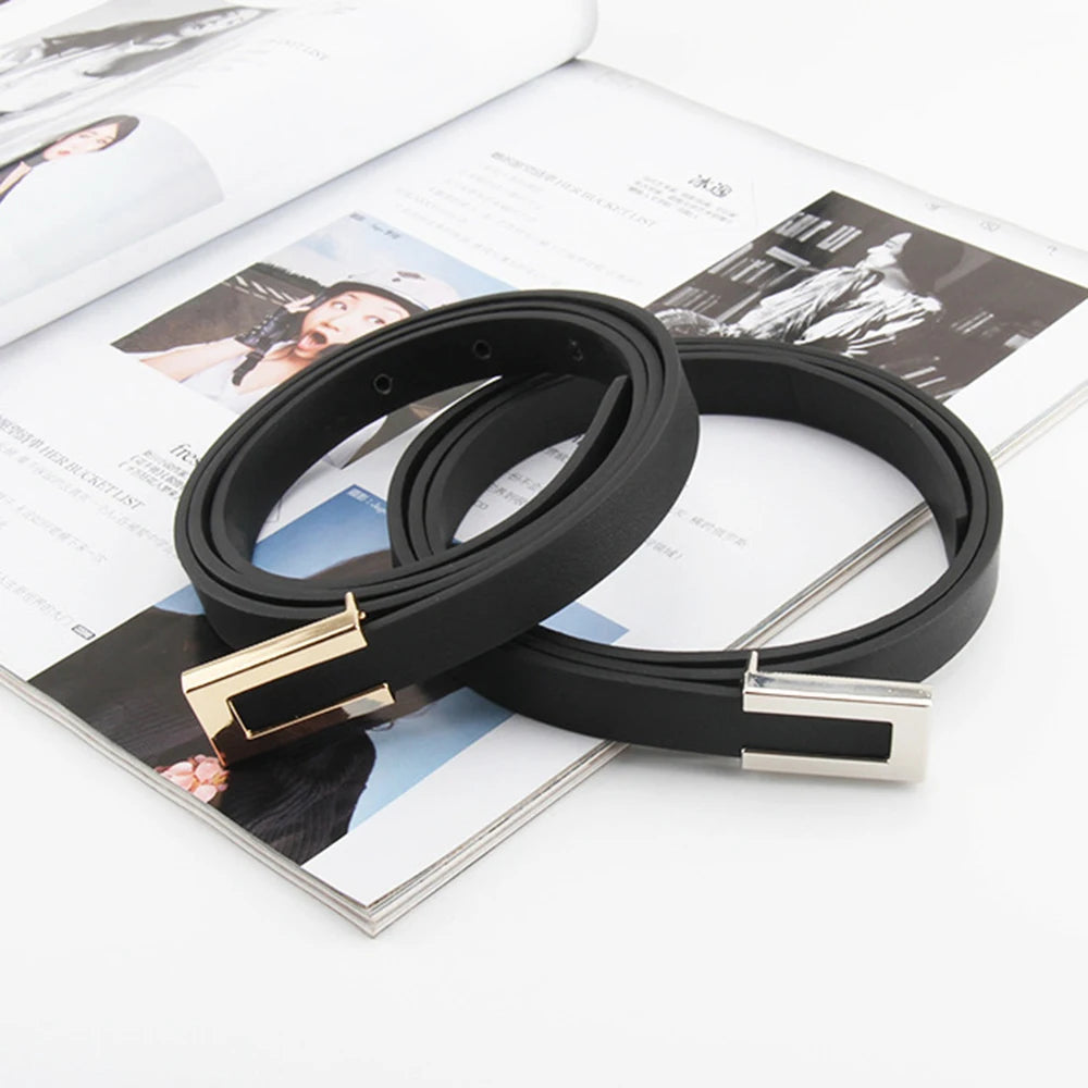 Luxury Leather Knot Belt Women Gold Alloy Buckle – Elegant Men's Accessory | Accessorio Uomo Elegante