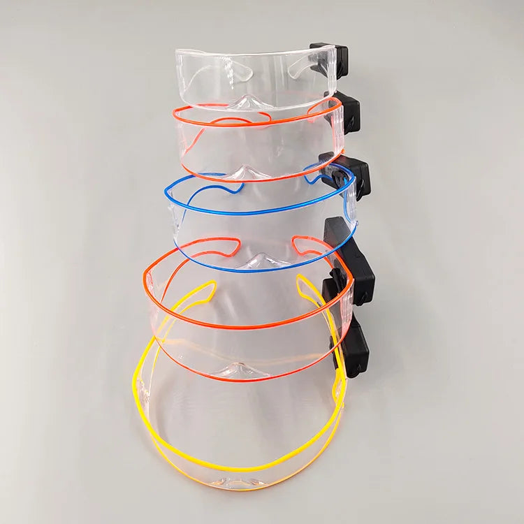 Robot LED Party Sunglasses – Futuristic Nightclub Style – Elegant Men's Accessory | Accessorio Uomo Elegante