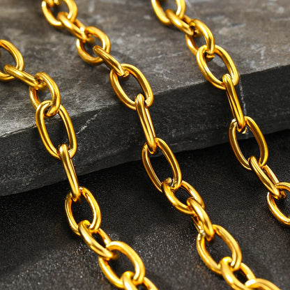 Stainless Steel Minimalist Necklace – Adjustable Fine Chain Jewelry for Women