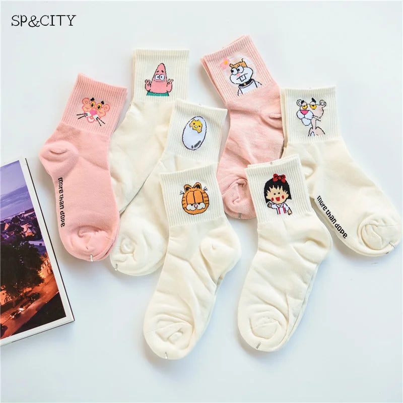 DRAVEN — Letter Print Long Socks – Y2K Harajuku Punk Style
