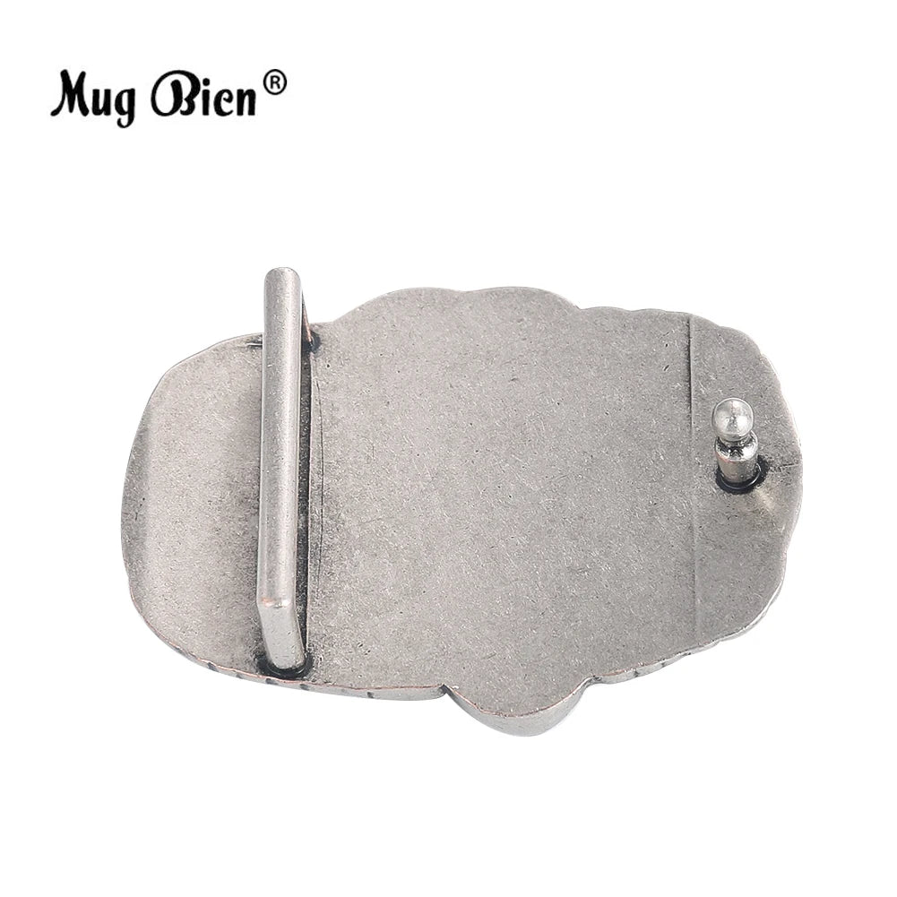 Elephant Alloy Belt Buckle Men Western Handmade Design – Elegant Men's Accessory | Accessorio Uomo Elegante