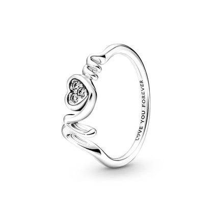 Silver Heart & Pearl Rose Ring – Elegant Men's Accessory | Accessorio Uomo Elegante
