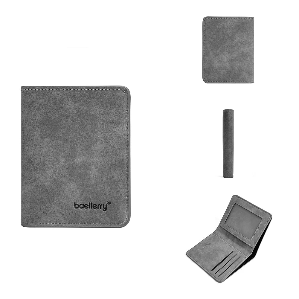 DRAVEN — Baellerry PU Leather Wallet Men Minimalist Money Clip