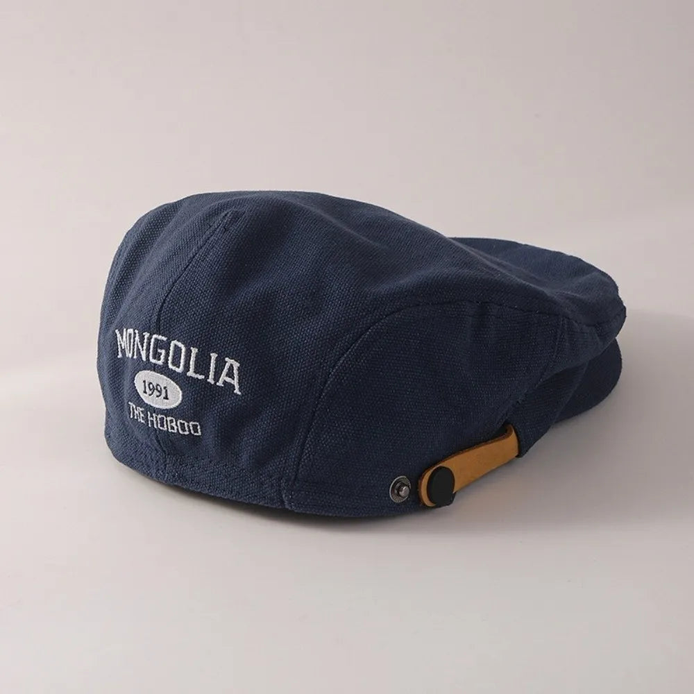 DRAVEN — Vintage Embroidered Beret – Classic Street Newsboy Cap